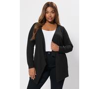 Yours Curve Ribbed Waterfall Cardigan - Women's - Plus Size Curve