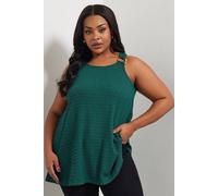 Yours Ring Detail Vest Top In Green Green 14
