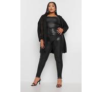 Yours Women's Sequin Detail Leggings in Black | Size: 26 Yours Black 26