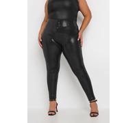 Yours Curve Sequin Leggings - Women's - Plus Size Curve Black