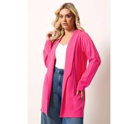 Yours Women's Shawl Collar Scuba Blazer in Fuchsia | Size: 14 Yours Fuchsia 14