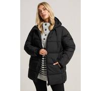 Yours Short Padded Coat In Black Black 26-28