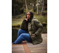 Yours Curve Green Short Padded Coat - Women's - Plus Size Curve