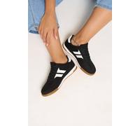 Yours - Side Stripe Lace Up Trainer in Wide E Fit - Women's - Plus Size Curve Black