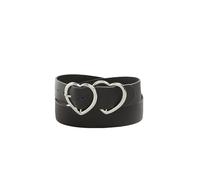 Yours - & Silver Double Heart Belt - Women's