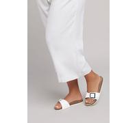 Yours - Single Buckle Sandals In Extra Wide Eee Fit - Women's