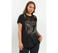 Slash Detail Top Yours Black 18