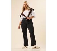 Yours Women's Slim Barrel Jeans in Black | Size: 26 Yours Black 26