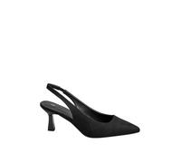 Yours Women's Slingback Kitten Heels In Wide Fit in Black | Size: 7EEE