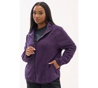 Yours Curve Fleece Jacket - Women's - Plus Size Curve Purple