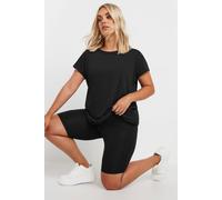 Yours Curve Tummy Control Soft Touch Stretch Cycling Shorts - Women's - Plus Size Curve Black