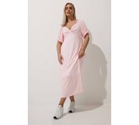 Yours Limited Collection Curve Spot Sweetheart Neck Maxi Dress - Women's - Plus Size Curve Pink