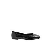 Yours Women's Square Toe Ballet Pumps In Wide E Fit Flat in Black | Size: 5E