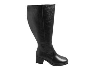 Yours - Square Toe Knee High Boots In Extra Wide Eee Fit - Women's