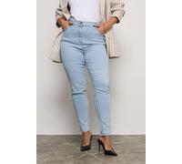 Yours Curve Stretch Skinny Ava Jeans - Women's - Plus Size Curve Light Blue