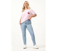 Yours Curve Stretch Skinny Ava Jeans - Women's - Plus Size Curve Light Blue