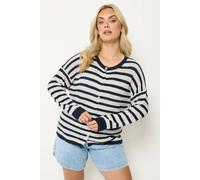 Yours Women's Stripe Knitted Cardigan | Size: 14-16 Yours Multicolor 14-16