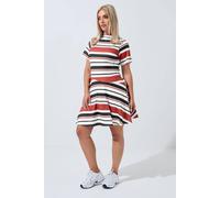 Yours - Limited Collection Curve & Black Stripe Mini Swing Dress - Women's - Plus Size Curve