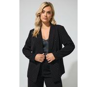 Yours Stud Blazer In Black Black