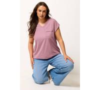 Yours Curve Pink Stud Pocket T-Shirt - Women's - Plus Size Curve