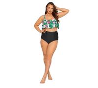 Yours Super High Waisted Tummy Control Bikini Briefs - Women's - Plus Size Curve Black