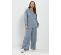 Yours Women's Sweatshirt & Jogger Set in Blue | Size: 30-32R Yours Blue 30-32R