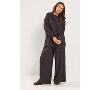 Yours Women's Sweatshirt & Jogger Set in Chocolate | Size: 14/16R