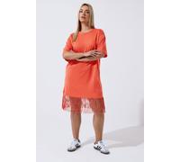 Yours Limited Collection Curve Tassel Beach Dress - Women's - Plus Size Curve Orange