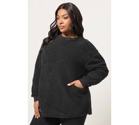 Yours Women's Teddy Borg Crew Neck Fleece in Black | Size: 20 Yours Black 20