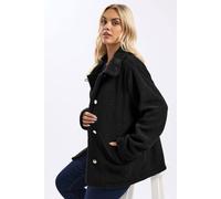 Yours Teddy Borg Military Jacket In Black Black 16