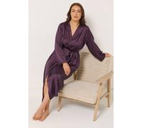 Yours Curve Red Satin Robe - Women's - Plus Size Curve