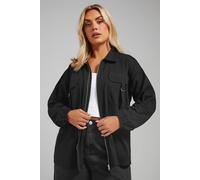 Yours Utility Bomber Jacket In Black Black