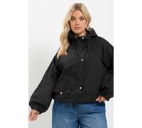 Yours Women's Utility Cotton Jacket in Black | Size: 18