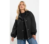 Yours Women's Utility Cotton Jacket in Black | Size: 10