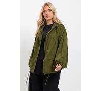 Yours Women's Utility Cotton Jacket in Light Khaki | Size: 10
