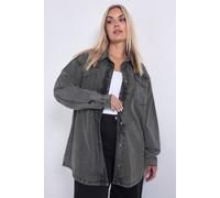 Yours Western Denim Shirt In Black Black 22