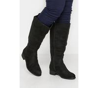 Yours - Stretch Knee High Boots In Wide E Fit & Extra Wide Eee Fit - Women's