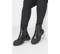 Yours - Chunky High Chelsea Boots In Extra Wide Eee Fit - Women's