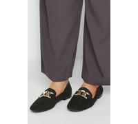 Yours Women's Wide Fit Closed Back Loafer in Black | Size: 6E Yours Black 6E