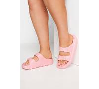 Yours Wide Fit Platform Eva Sandals In Pink Pink 7E