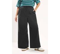 Yours Wide Leg Pull On Jeans In Black Black 24