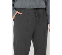 Yours Women's Wide Leg Seam Joggers in Dark Grey | Size: 22/24