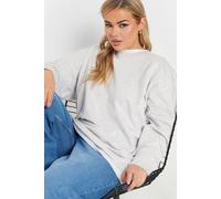 Yours Women's 2-In-1 Contrast Trim Jumper in Grey | Size: 18 Yours Grey 18