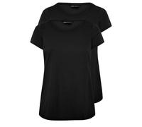 Yours 2 Pack Curve Core T-Shirts - Women's - Plus Size Curve Black