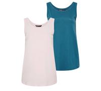 Yours Women's 2 Pack Core Vest Tops | Size: 22-24 Yours Multicolor 22-24