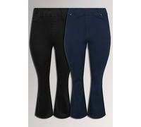 Yours Women's 2 Pack Flared Jeggings Trouser | Size: 24R