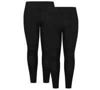Yours Women's 2 Pack Leggings in Black | Size: 22R