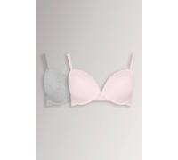 Yours Women's 2 Pack Padded Underwired Bras | Size: 44F