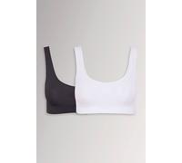 Yours Women's 2 Pack Seamless Non-Padded Bras in Black | Size: 26-28 Yours Black 26-28