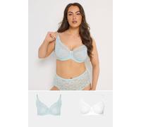 Yours Women's 2 Pack Swirl Lace Bras | Size: 44C Yours Multicolor 44C